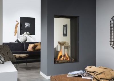 Element 4 Sky TM double sided gas fire
